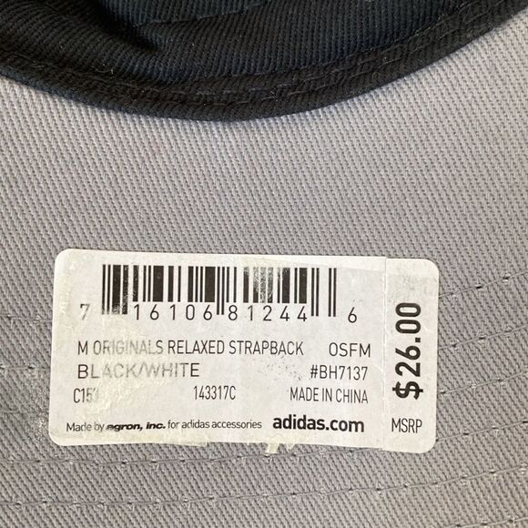 adidas original logo hat in black - New w/ price tag and sticker on the brim NWT - Picture 9 of 12